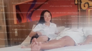 นักศึกษารับงาน ห้องเชือด เย็ดกับลูกค้าคาชุดนักศึกษา เลียไขดูดควยลีลาโคตรเด็ด โดนกระแทกหียับ