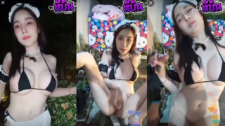คลิปหลุด ทางบ้าน ไลฟ์สดโชว์เสียวเย็ดหีโม็คควยเต้นยั่วเอวหวานขาวสวยหีเนียนโดนเย็ดเสียวๆหี